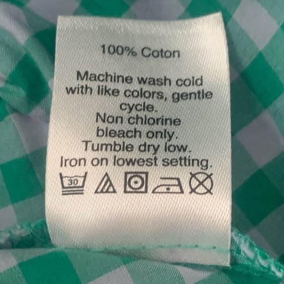 J. Crew Factory Gingham Printed Bow-Back Tie Back Cotton Peplum Tank Top - Picture 5 of 9